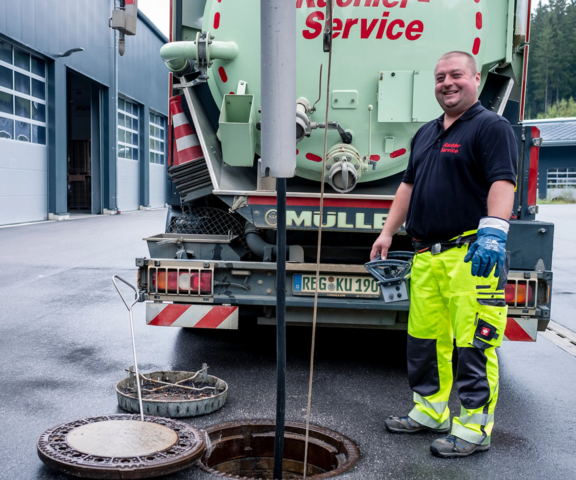 Leistungen für Saugen Verfüllen und Entkiesen